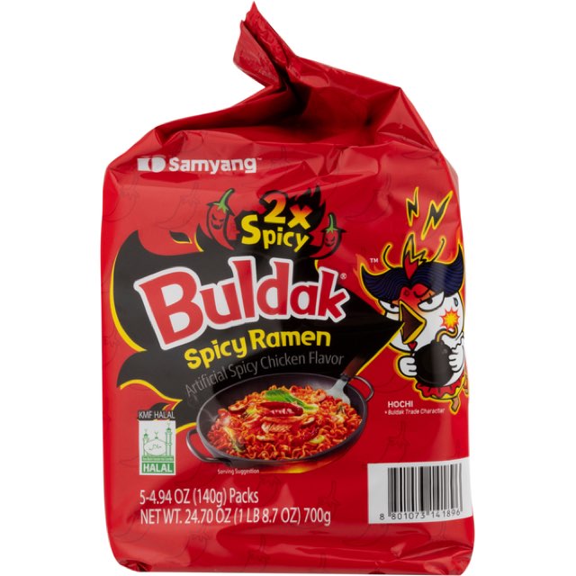 Samyang Buldak Carbonara ramen five-pack multipack
